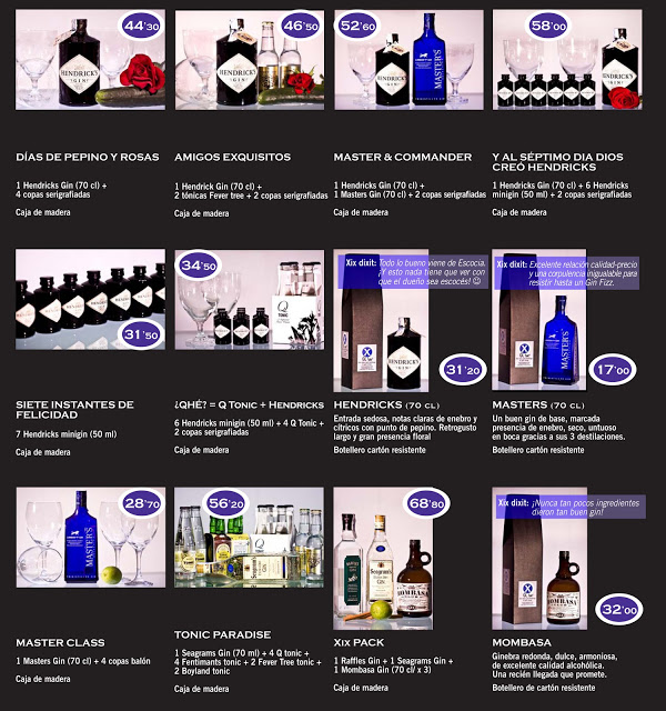 Catálogo de Ginebras